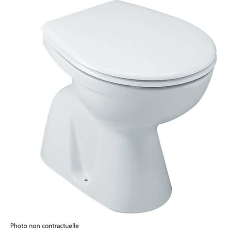 Cuvette WC sur Pied ROCA Polo Sortie Horizontale Alimentation Indépendante Blanche Céramique - WM822012Z0