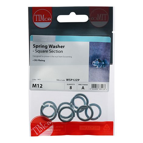 TIMCO Spring Washers DIM7980 Silver - M12
