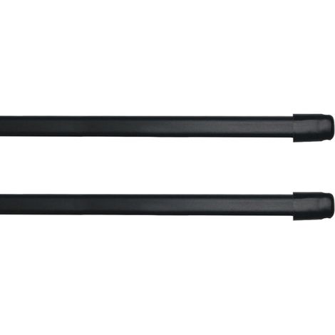 Paris Prix – Lot de 2 tringles extensibles 80-110cm – Métal et polystyrène – Forme ovale – Couleur anthracite (1/2)