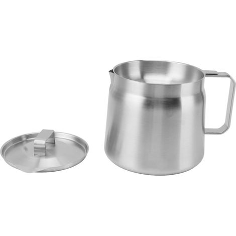1,5-Liter-Ölbehälter aus Edelstahl mit Sieb und Deckel für die Landhausküche (1/5)