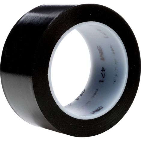 3M 471F 471S50 PVC-Klebeband Schwarz (L x B) 33 m x 50 mm 1 St. (1/4)