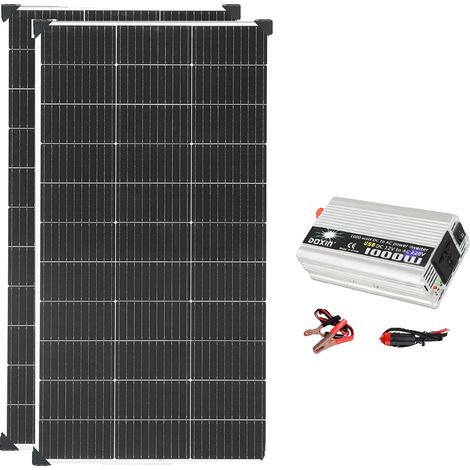 Solaranlagensystem, kompatibel mit netzunabhängigen Anwendungen, mehrere Leistungsoptionen, 12v-220v 240w System (1/2)