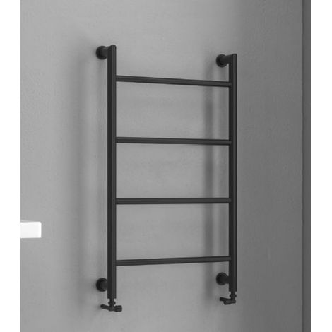 Termoarredo scaldasalviette 900x560mm nero opaco KAM-D6009N kamalu (1/2)