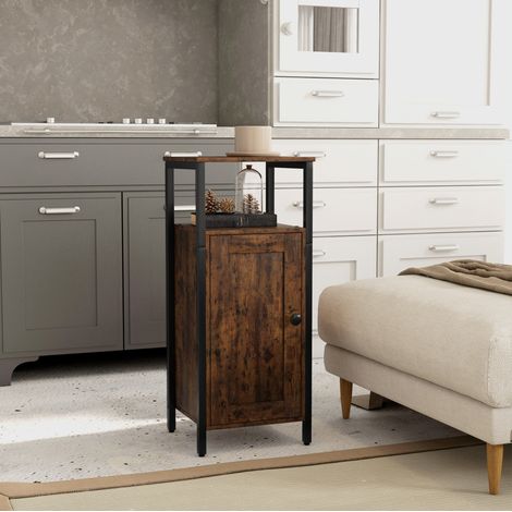 meuble rangement table salon 34 x 30 x 80 cm OKMYHOME (1/4)