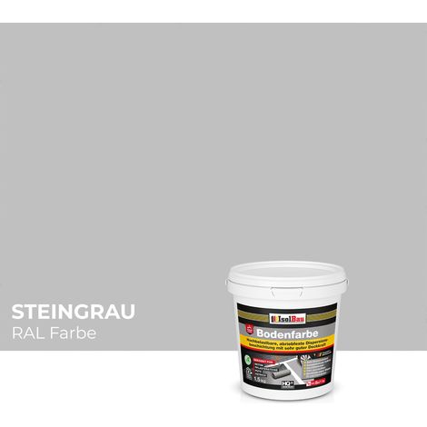Vernice stradale IsolBau per calcestruzzo, colore grigio pietra, 1,5 kg. (1/5)