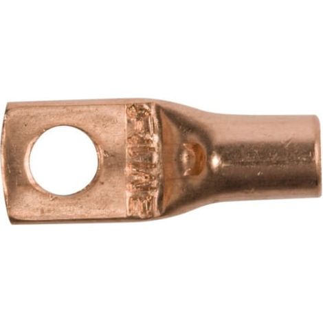 Rohrringkabelschuh 16/M6, unverzinntes Kupfer, KN16F6