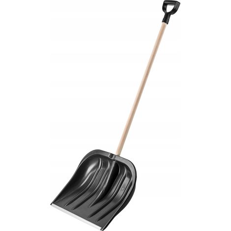 KADAX Pala para nieve Pala grande para quitar nieve Pala con mango de madera (1/5)