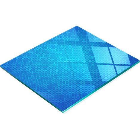 Pannello decorativo multifunzionale da cucina in vetro temperato con motivo astratto, 60x52 cm. (1/5)