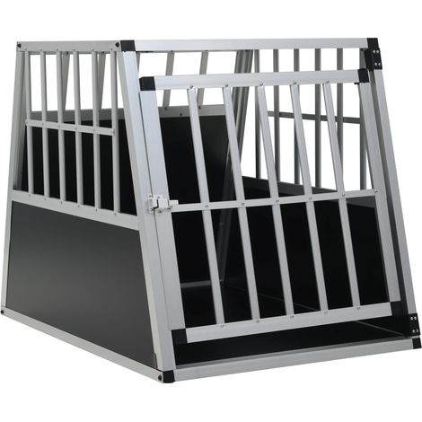 Cage pour chien,Cage de transport de chien avec une porte pour voiture 65 x 91 x 69,5 cm (1/5)