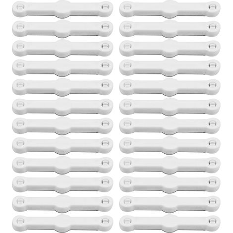 Lot de 24 clips de fixation pour moustiquaires de fenêtre, outil d'installation pour moustiquaires de fenêtre, clips sans perçage, moustiquaire (1/5)