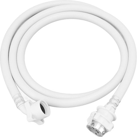 Tuyau d'arrivée d'eau pour lave-linge Haier, en PVC anti-éclatement avec raccord métallique, 2 m / 6,6 pi