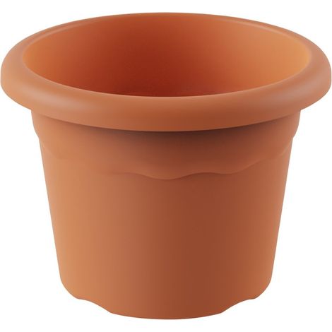 Vaso rotondo Terra Ø100mm Marrone