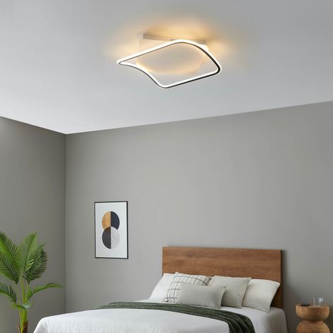 Plafonnier carré design 50 x 50 bords noirs - Sydal (1/5)