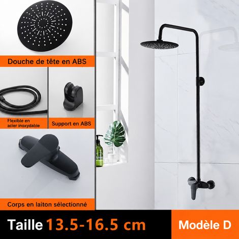 Colonne de douche murale noire YP-H0552 avec barre et pommeau de tête h0552 3 kg – Livraison gratuite