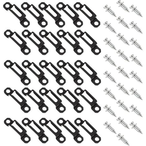 Pieces Black Self Tapping Screws Flat Head for Wood Metal
