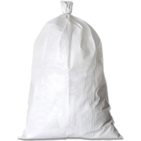 Sacco in Polipropilene Bianco Circa 100 Pezzi 70 x 120 cm 100 kg