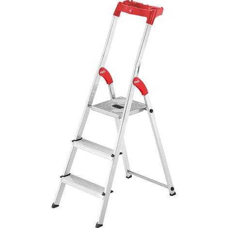 Hailo Alu-Sicherheits-Stehleiter 3-stufig L61 HB