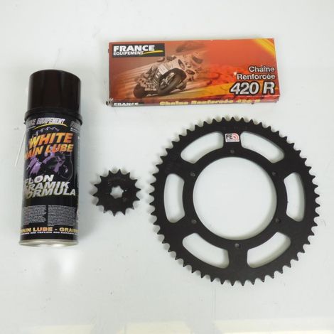 Kit chaîne France Equipement pour Moto Gilera 50 SMT Supermotard