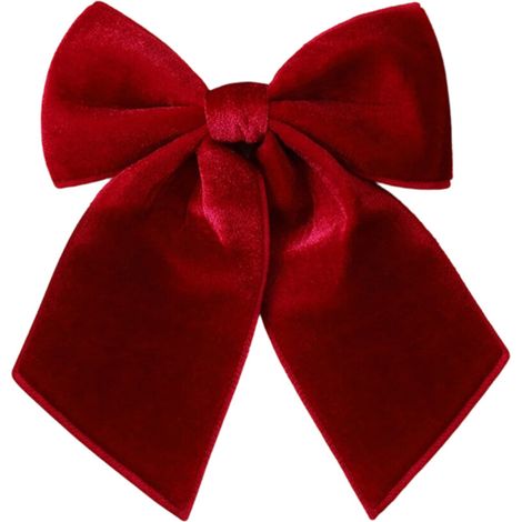 Eleganti fiocchi in velluto, ornamento per albero di vino rosso, 25 cm