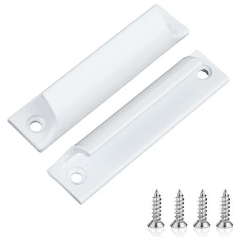Set mit 2 äußeren Balkontürgriffen aus Aluminiumlegierung mit Edelstahlschrauben, Terrassentürgriff, Außentürgriff (1/5)