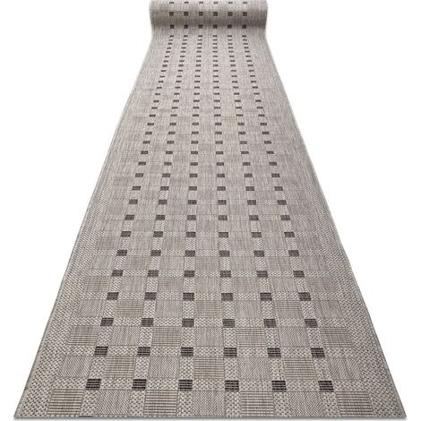 Tappeti passatoie SIZAL SION 6052 Telaio, geometrica tessuto piatto grigio 80 cm grey 80x180 cm (1/5)