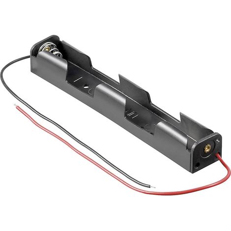 Support de pile 2x LR6 (AA) Goobay 11983 raccordement par fils (L x l x H) 109 x 16.6 x 14 mm Y961281 (1/3)