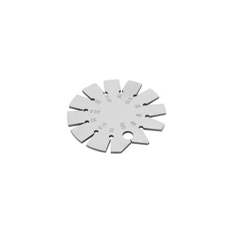 Jauge conique en acier inoxydable, jauge d'angle de conicité 15–120 degrés, rapporteur d'angle de biseau, outil de mesure multi-angles réglable pour couteaux à bois (1/5)