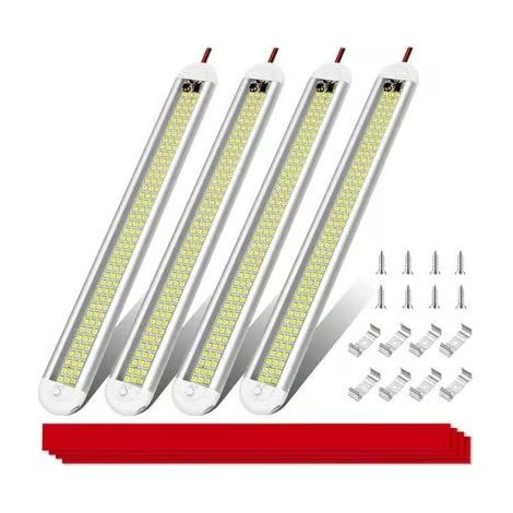Barre lumineuse LED 12 V - 120 LED - Interrupteur - Économie d'énergie (1/5)