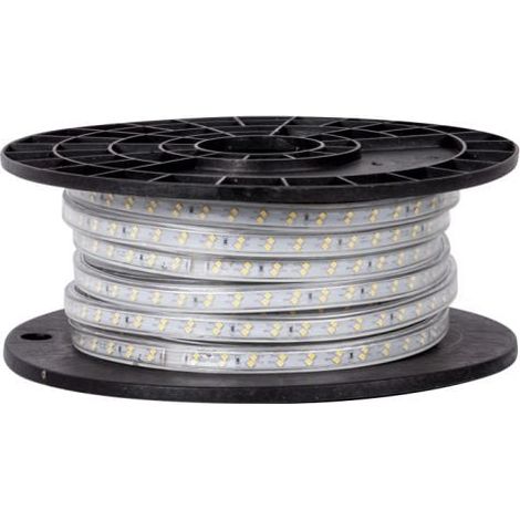 Ruban LED de chantier 25m 7W/m – Éclairage étanche IP65 – Sécable tous les mètres – Blanc froid 5000K – Durée de vie 30 000h – Woltz (1/5)