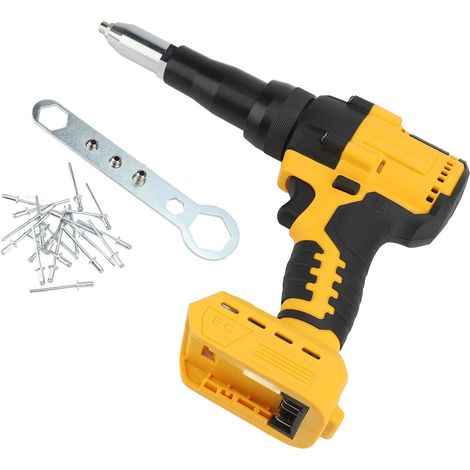 Riveteuse sans fil batterie Li Ion 21V – Kit pistolet rivet LED sécurité rivets aluminium, assemblage (1/2)