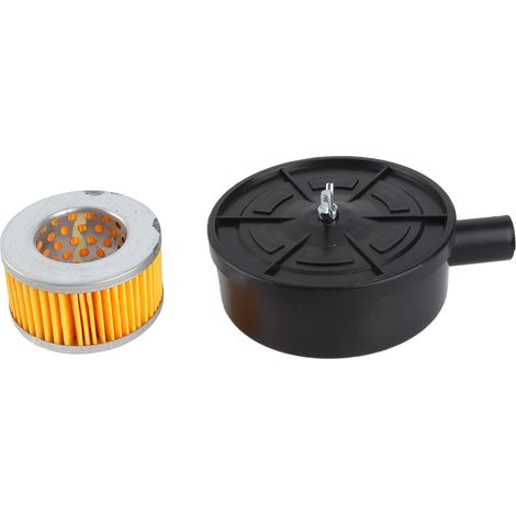 Silencieux Compresseur - Filtre Admission - Noir Ø98mm Filetage 20mm pour Soufflantes Chaudières Réducteur de Bruit Efficace (1/5)