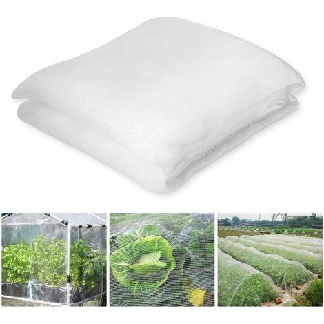 Filet anti-insectes 3 x 10 m Protection maillée transparente Non toxique et sans goût Pour légumes, fruits et fleurs (1/4)