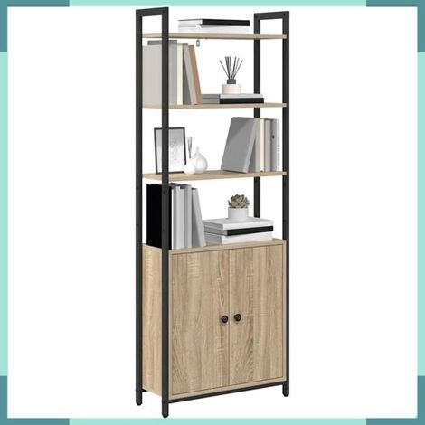 883857 Bibliothèque Chêne Sonoma 60 x 24 x 161 cm Bois d'ingénierie (1/5)