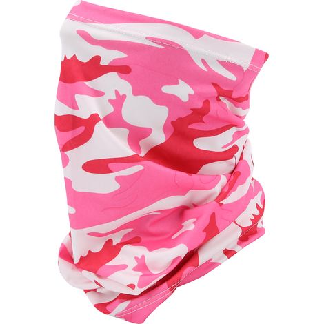 Cache-Cou Respirant Multifonction, Bandana de Sport Anti-UV et Lavable pour Randonnée et Cyclisme (Rose Camouflage) (1/5)