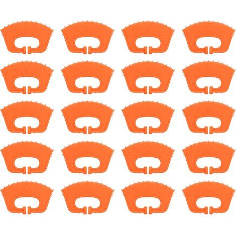 Haofy Clamp/Holder de Nez de Boue de Veau 20pcs Prépose de Nez de Vache en Plastique épaissi pour Outil de Sevrage des Bovins avec Conception Plate pour Contrôler l'apport de Lait (1/5)