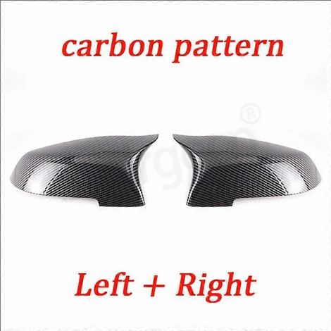 2 Stück schwarze Außenspiegelkappen in Carbonfaser-Optik als Ersatz für BMW 5er, 6er und 7er F10, F11, F18, F07, F12, F13, F06, F01, F02 LCI – Carbonfaser-Optik (1/5)