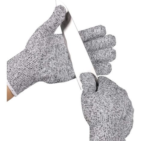 BRICOOMARKET Gants Anti coupures Classe alimentaire EN388 certifiée protection de niveau 5 pour la construction en bois de cuisine GL02 XL (1/5)