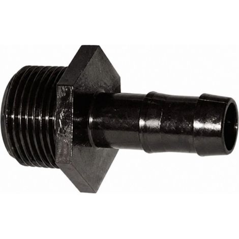Raccordo a vite in PVC M20x27/20 per l'irrigazione a goccia
