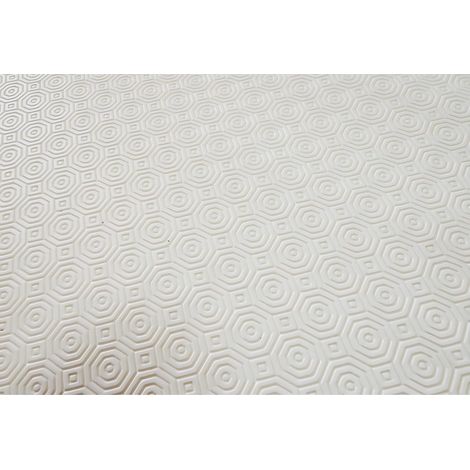 Soleil d'ocre Sotto Pennello Stoffa Cerato, Policloruro di Vinile, Bianco, 140 x 200 cm (1/5)