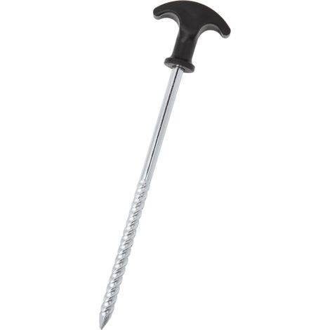 Piquets de tente 12 pcs 20 cm Ø7 mm acier galvanisé (1/5)