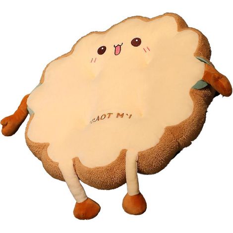 Niedliches Toastkissen, flauschiges Sofakissen, weiches Stuhlkissen, dekoratives Plüschtier (Modell 1) (1/5)