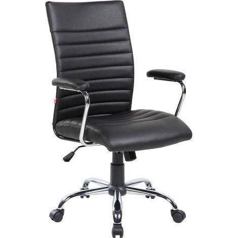 Silla con Ruedas - Sillón de Oficina Gris