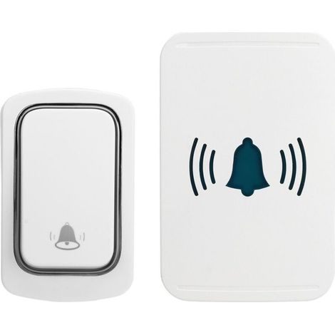 Sonnette intelligente WiFi IP54 étanche 5 niveaux Volume 2.4G WIFI LED sonnette sans fil (1/4)