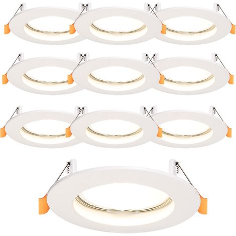 Confezione da 10 supporti per faretti LED fissi rotondi D78 (1/4)