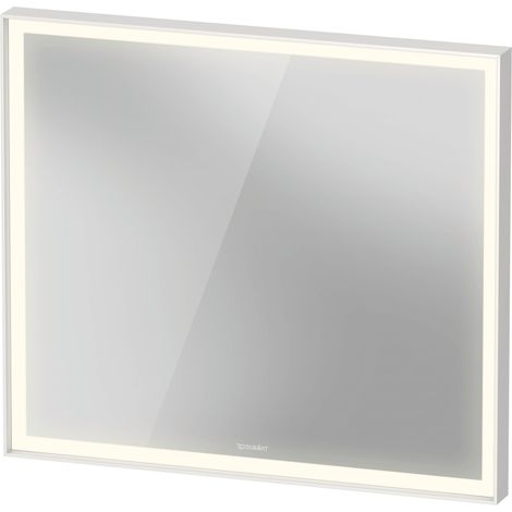 Duravit L-Cube Spiegel mit integrierter Beleuchtung, eckig,