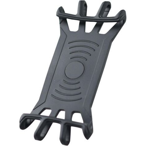 Support de téléphone amovible en silicone pour vélo, moto, VTT, vélo, support de téléphone portable, rotation à 360 degrés pour interface Garmin (1/5)