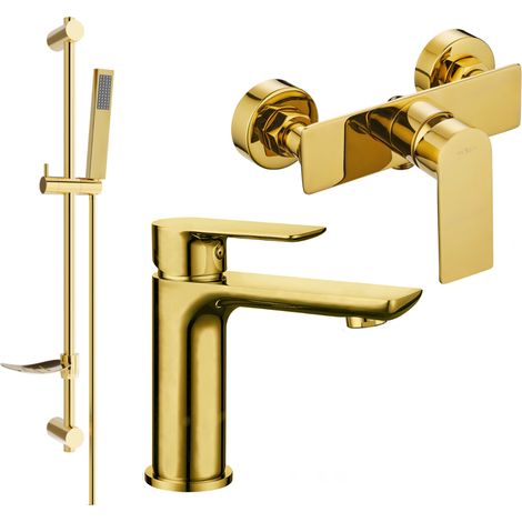 Mexen Alfa DF02 set de ducha, dorado - 745704DF02-50 (1/4)