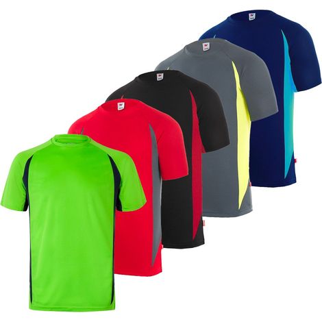 Maglietta tecnica Velilla 105501 - M - Blu/Arancione (1/5)