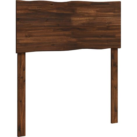Tête de lit en bois brut ROSTOCK Marron foncé 80 cm vidaXL (1/5)