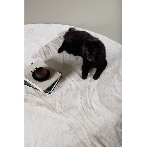 Nina tapis Ø200cm blanc. (1/5)